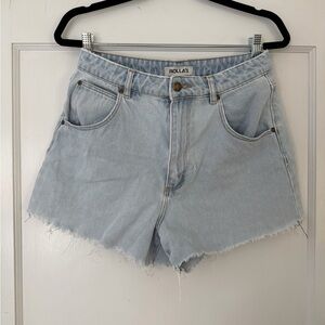 ROLLA'S Mirage Light Wash Denim Cutoff Shorts - Size 29